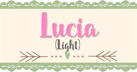 Lucia Name Meaning Popularity And Other Info About Lucia Names