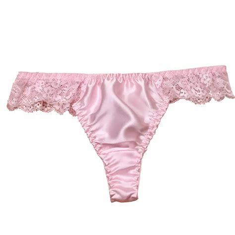sexy comfortable women 100 mulberry silk panties lace silk seamless t thongs m l xl free