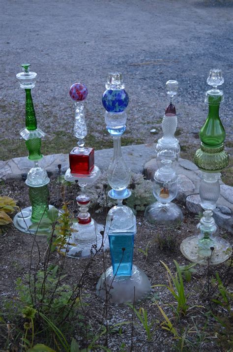 Macgirlver Garden Totems Recycled Glass