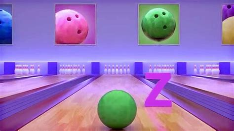 Binkie Tv Funny Bowling Balls 3d Colors For Kids Learn Alphabet Abc
