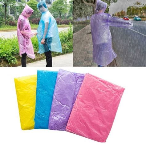 Jual Jas Hujan Sekali Pakai / Plastik Plastic Ponco Disposable Raincoat