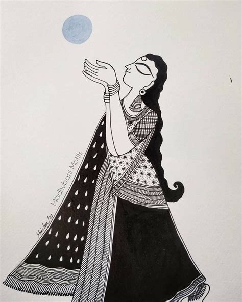 Pin By Lahari S On Good Drawings In Hand Painting Art Indian