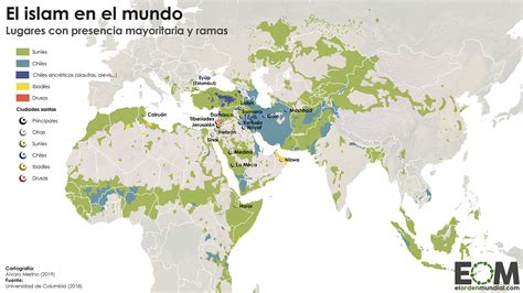 El Islam En El Mundo Mapas De El Orden Mundial Eom
