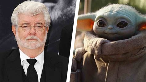 George Lucas Cradles Baby Yoda In Amazing Image Simply Entertainment