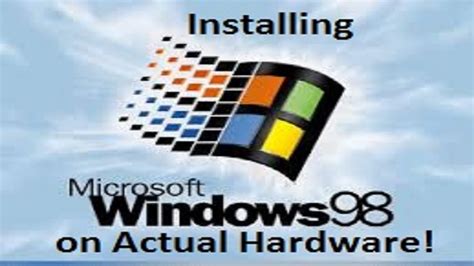 Windows 98 Second Edition Installation On Actual Hardware Youtube