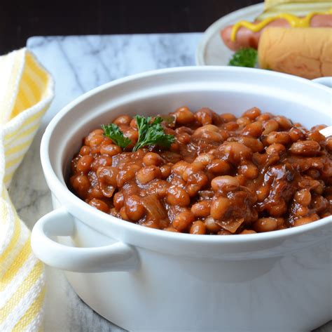 Barbecue Baked Beans Recipe Baked Beans Bbq Baked Beans Vegetable