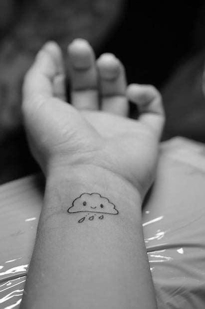 23 Cute Cloud Tattoo Designs and Ideas | StayGlam