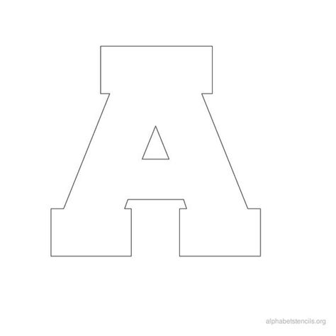 Printable Alphabet Letter Stencils The Whole Alphabet In A Bunch Of