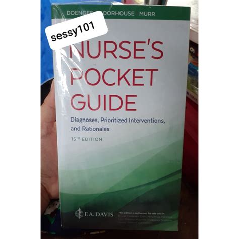 Nurses Pocket Guide By Doenges Moorhouse Murr Shopee Philippines