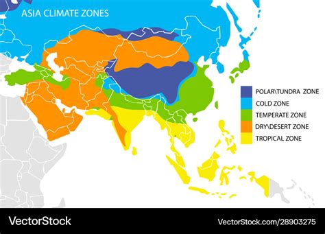 Climate Map Of Asia