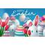 Colorful Happy Easter Greeting With Eggs 999435 Vector Art At 
