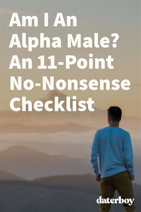 Am I An Alpha Male An 11 Point No Nonsense Checklist Alpha Male