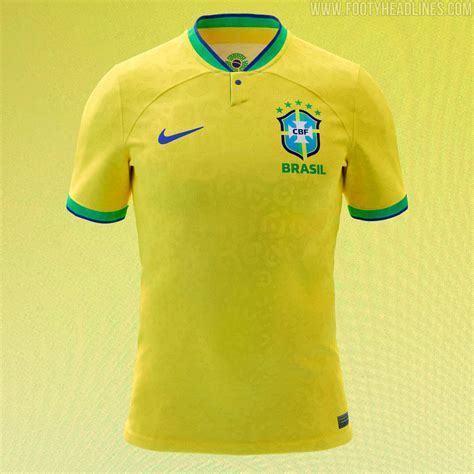 Nike Brazil 2022 World Cup Kit Features Amazing Collar Detail Footy