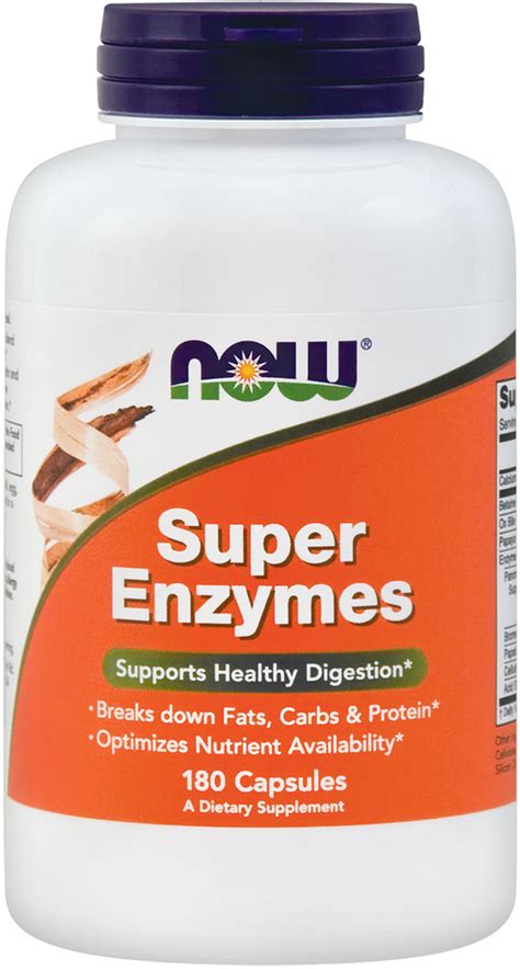 Super Enzymes 180 Capsules Pipingrock Health Products