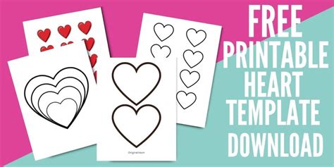 12 Free Printable Heart Template Cut Outs Laptrinhx News Free Large