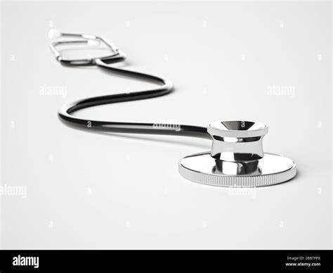 Medical Stethoscope Isolated On White Background Health Care Concept