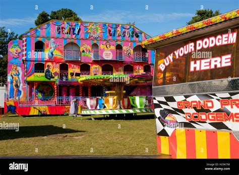 Fairground Attractions Of A Travelling Funfair On The Level Brighton