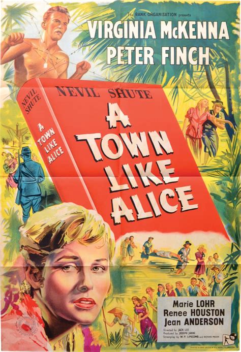 A Town Like Alice Original Uk One Sheet Poster For The 1956 Film By Jack Lee Director Nevil