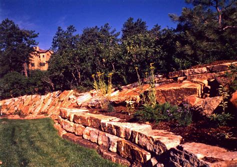 Hand Stack Retaining Walls Colorado Quarry Denver