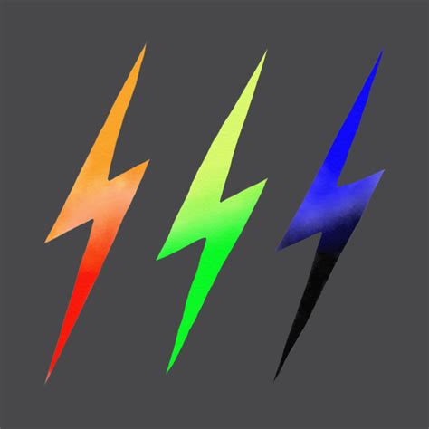 Lightning bolt is an american noise rock duo from providence, rhode island, composed of brian chippendale on drums and vocals and brian gibson on bass guitar. Three Lightning Bolts - Lightning - T-Shirt | TeePublic