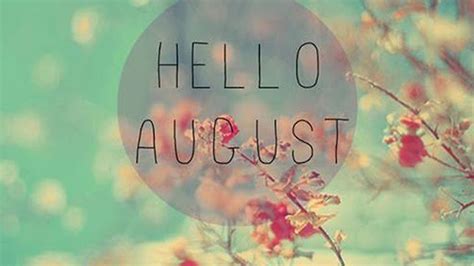 Hello August In Colorful Background Hd August Wallpapers Hd