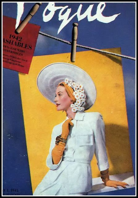 Sophias Vintage Fashion Picks American Vogue Cover By John Rawlings