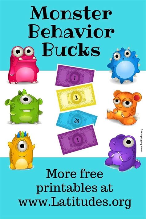 Behavior Bucks Printable Free Web When I Taught Elementary School I