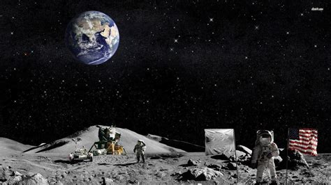Nasa Astronaut Moon Backgrounds For Desktop