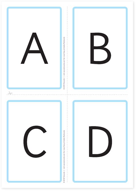 Letter Flashcards Printable Free Free Printable Templates
