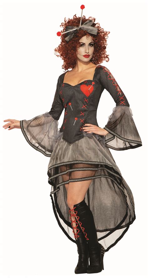 Voodoo Dolling Pin Cushion Doll Women S Adult Halloween Costume Standard Ebay