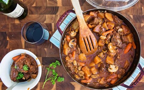 During the middle ages, french food was already an important part of life for many people, but a french meal looked very different then than it does nowadays. Traditional French food from Burgundy - Le Boeuf Bourguignon