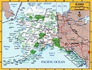 Geography map of Alaska, free large detailed map of Alaska state USA
