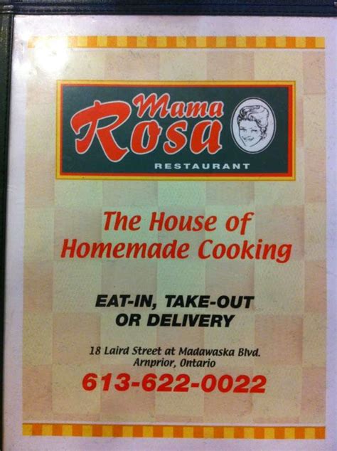 Mama Rosa Restaurant Menu Menu For Mama Rosa Restaurant Arnprior