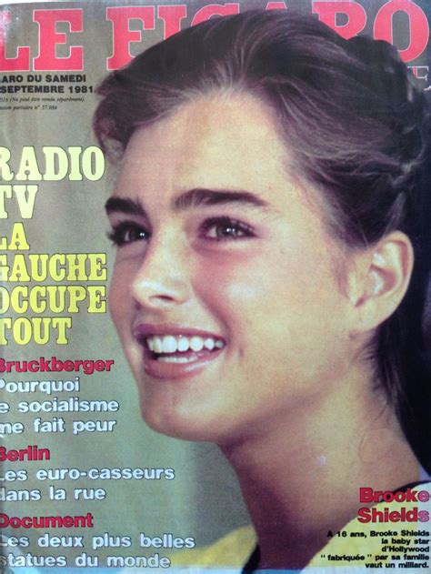 Le Figaro Magazine September 1981 Brooke Shields Brooke Shields