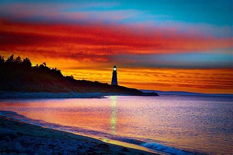 Sunset At The Cove Cape Breton Island Cape Breton Island Nova