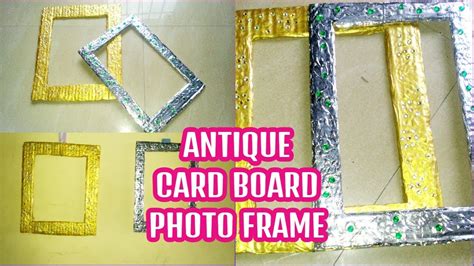 Antique Cardboard Photo Frame Youtube