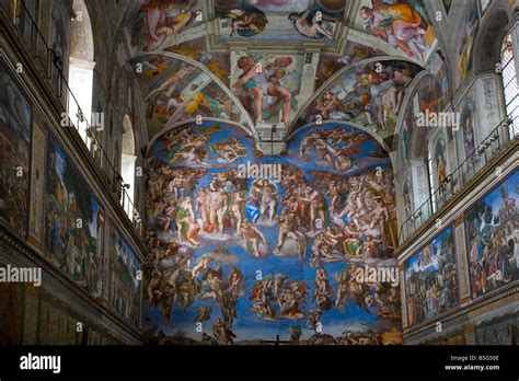 Sistine Chapel Vatican Museum Rome Italy Stock Photo Alamy