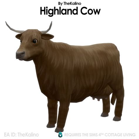 Highland Cows For Cottage Living The Sims 4 Catalog