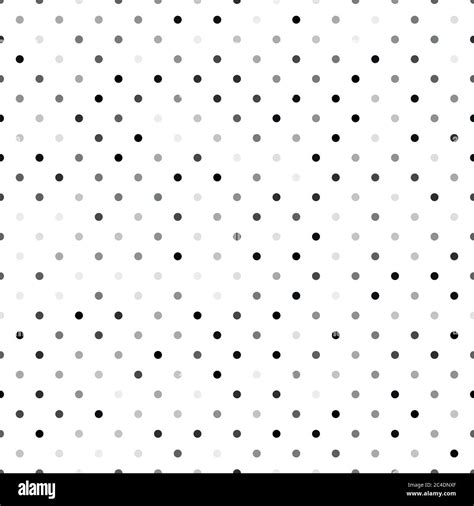 Seamless Polka Dot Pattern Grey Dots In Random Sizes On White