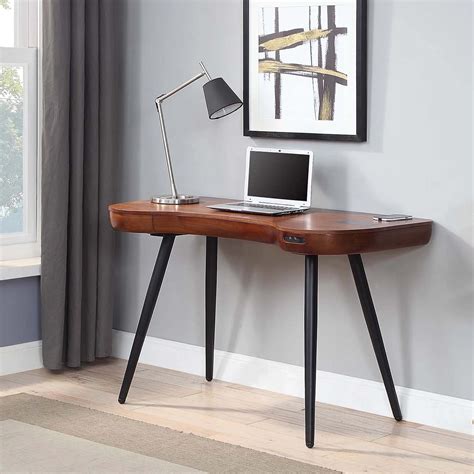 Stirling Smart Desk In Walnut Tr Hayes Furniture Bath