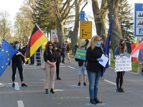 Hundreds Protest Against Lockdown At German Polish Border