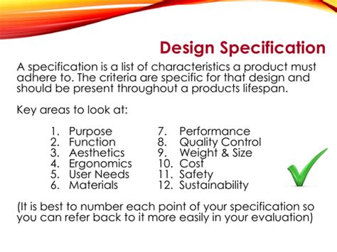 Design Specification Teaching Resources