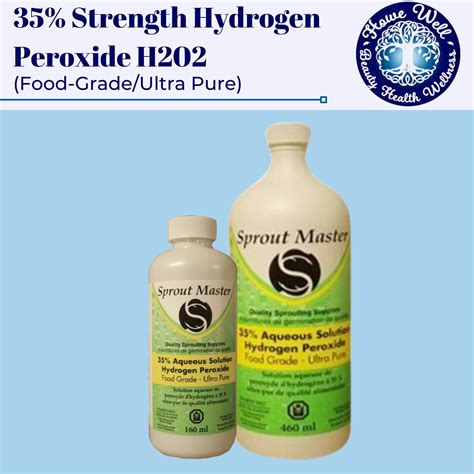 35 Strength Hydrogen Peroxide H202 Food Gradeultra Pure Howe Well Stacy Howe Homeopathic