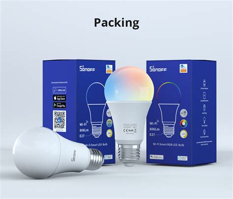Sonoff Wi Fi Smart Led Bulb Cool Warm And Rgb Wi Fi Light Bulb
