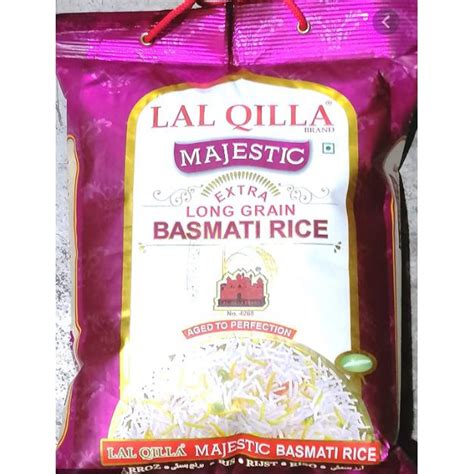 It has become the first choice of basmati lovers due to its unbelievable fragrance and rich cooking method: LAL QILLA MAJESTIC 5KG EXTRA LONG GRAIN BASMATI RICE ...