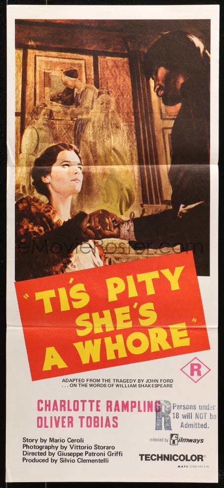 Emovieposter Com M Tis Pity She S A Whore Aust Daybill Sexy Charlotte Rampling