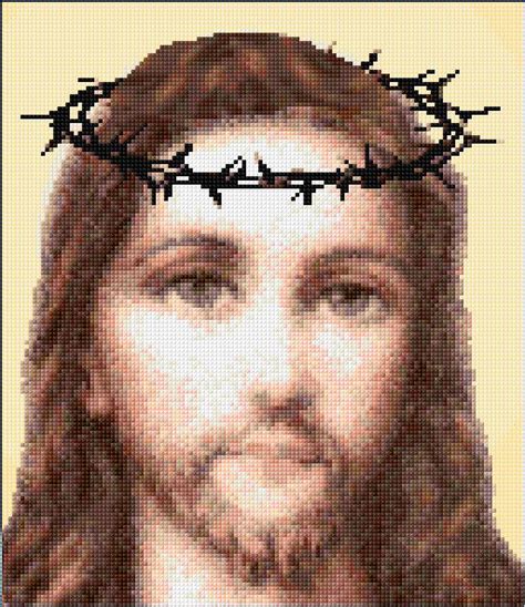 14 count, 30.30w x 29.75h cm 16 count, 26.51w x 26.03h… Ann Logan|10 Free Patterns Online|Jesus|1132