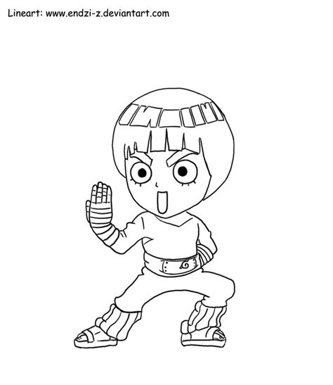How To Draw Rock Lee