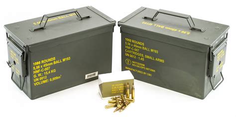 1000rd Can 556mm 55 Grain Fmj M193 Ball Ammo Military Surplus Made By Cbc Magtech In 2005