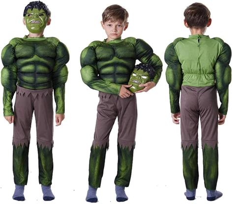 Hulk Child Costume Deluxe Hulk Halloween Muscle Costume Cosplay Endgame